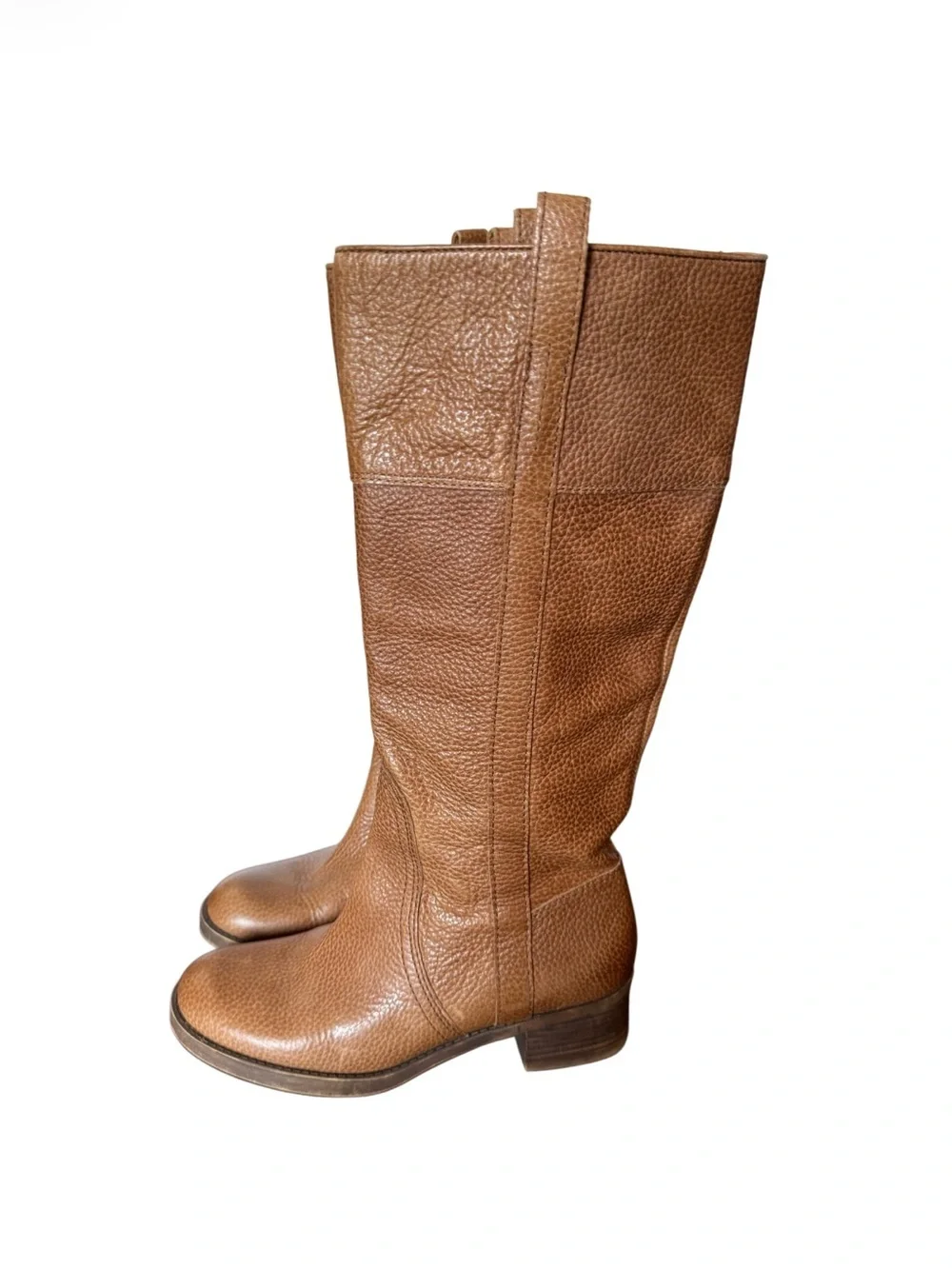Classic Tall Women's Brown Leather Riding Boots  by Lucky Brand Size 8